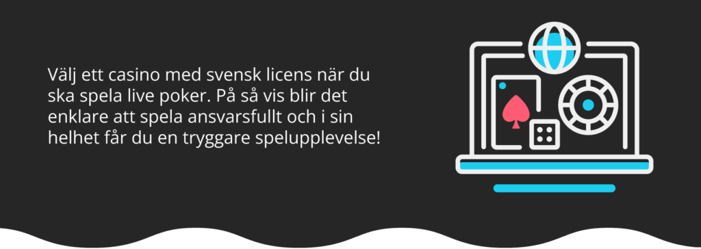 Casino med svensk licens.