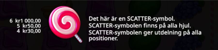 Scatter-symbolen i Sweet Bonanza Super Scatter slot