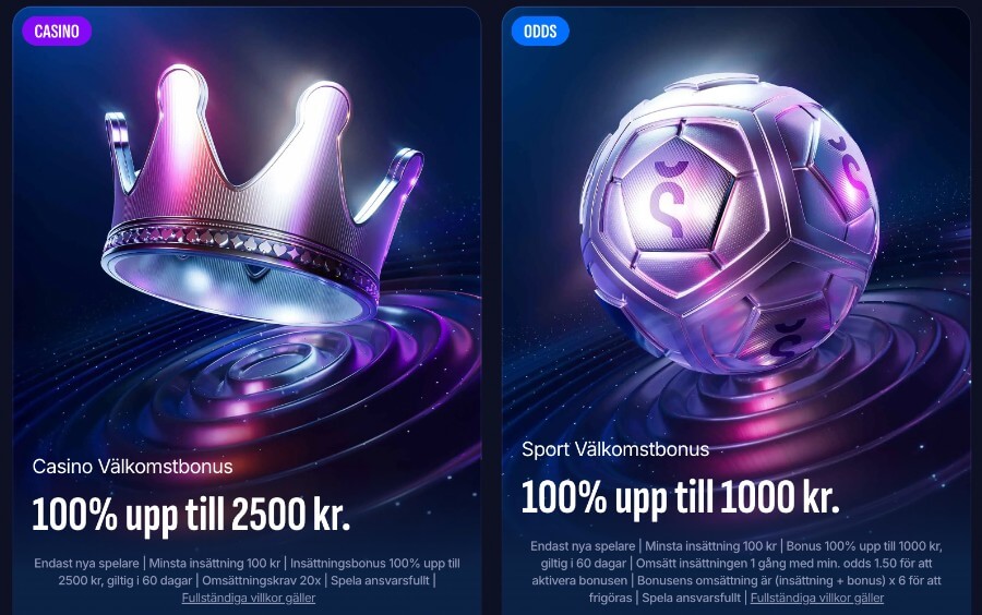 Swiper välkomstbonus