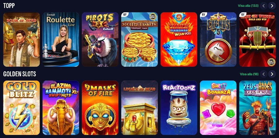 Spel hos Swiper