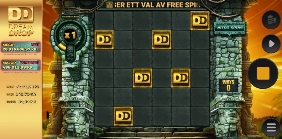 Jackpottspel i Temple Rush Dream Drop