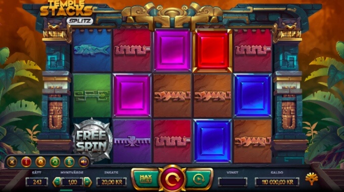 Temple Stacks Splitz Slot Bonus Game