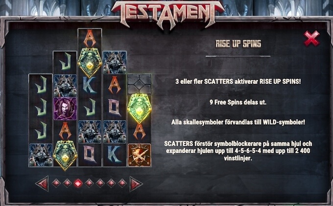 Testament Rise Up Spins