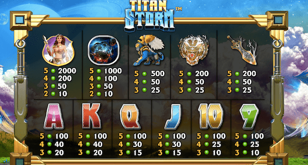 Titan Storm Bonus