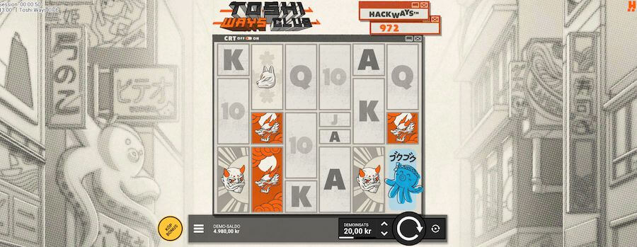 Spelplanen i Toshi Ways Club