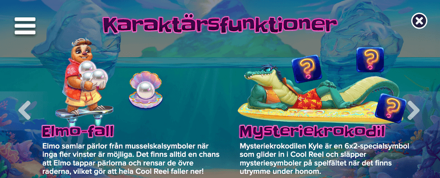 Tropicool 5 karaktärsfunktioner