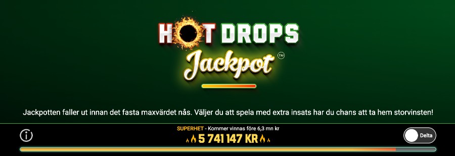 Unibets jackpottar