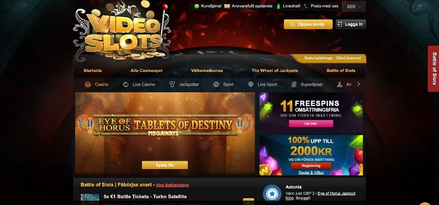 Videoslots casino 
