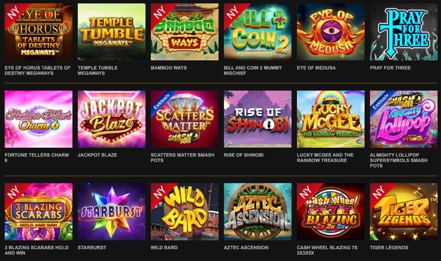 Videoslots Slotutbud