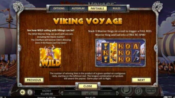 Viking Voyage Bonus Free Spins