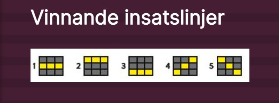 Vinnande insatslinjer i Mega Joker
