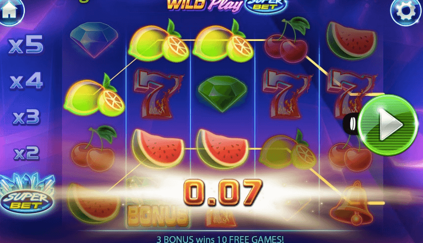 Wild Play SuperBet spelplan.