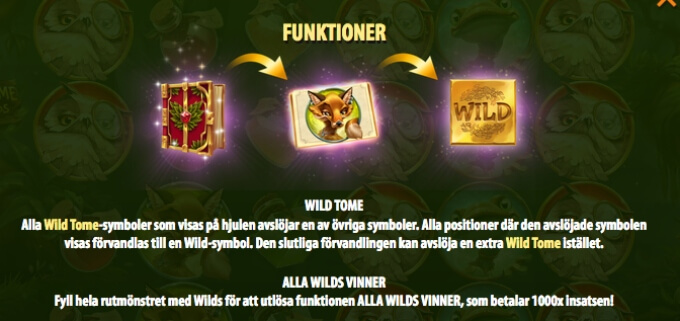 Wild Tome of the Woods Slot Bonus Free Spins