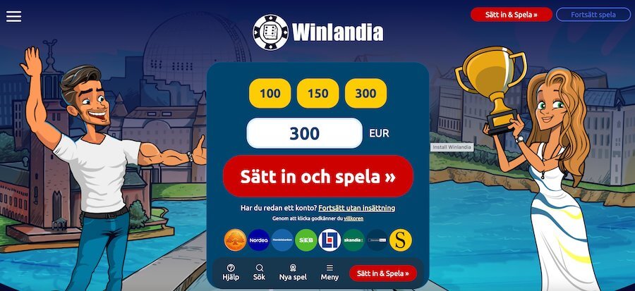 Winlandias startsida