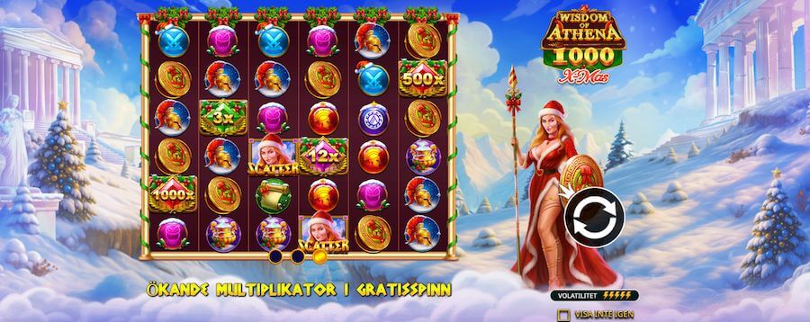 Wisdom of Athena 1000 Xmas free spins