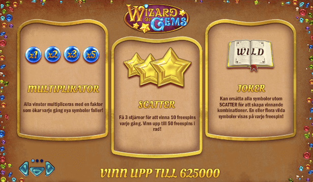 Wizard of Gems Bonus