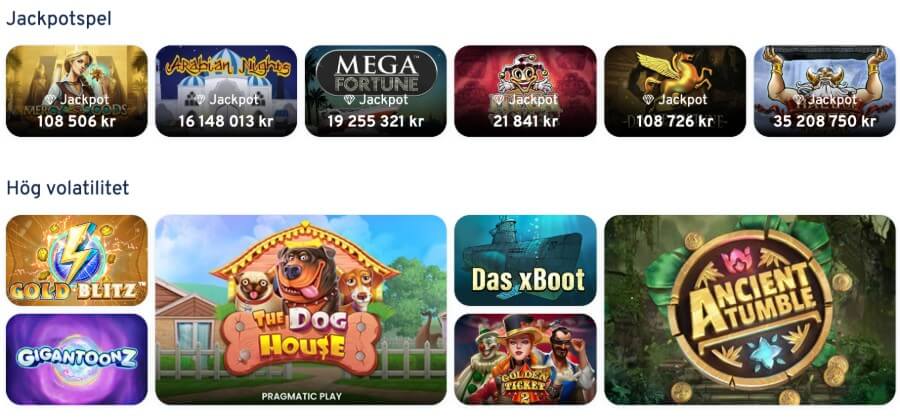 Spel hos Wunderino